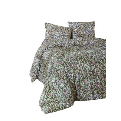 Housse de couette + taie Myosotis fleurie EDEN