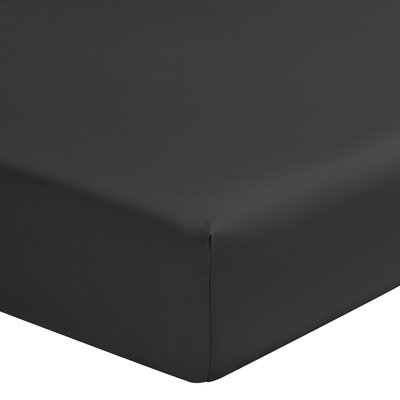 Drap housse uni en satin de coton bio, TEOPHILE ALEXANDRE TURPAULT