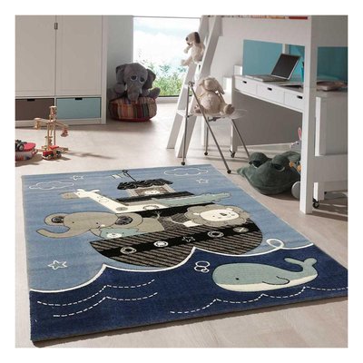 Tapis enfant tissé motif animaux ETELDA UN AMOUR DE TAPIS