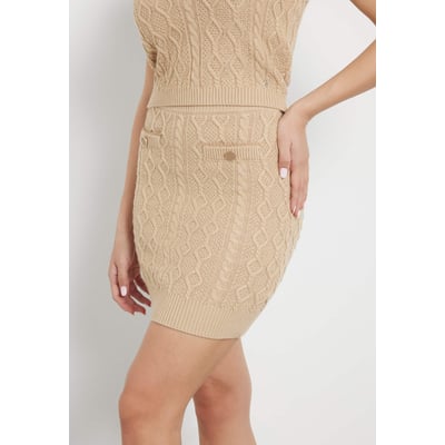 Mini-Jupe Maille Torsadée GUESS