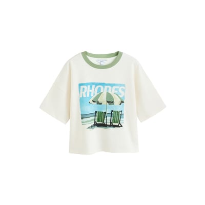 T-shirt droit à motif rhodes en été NEXT