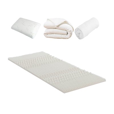 Pack Surmatelas + Protège matelas + Couette + Oreiller DOUCE NUIT OLYMPE LITERIE