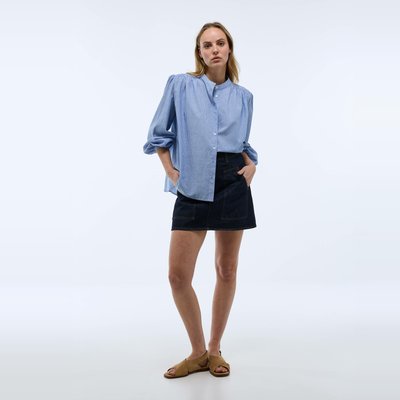 Blouse manches longues rayée en coton BIO GOTS MONOPRIX