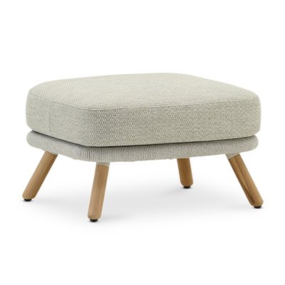 Repose-pied, teck et corde, CAPRI DEFORA HOME