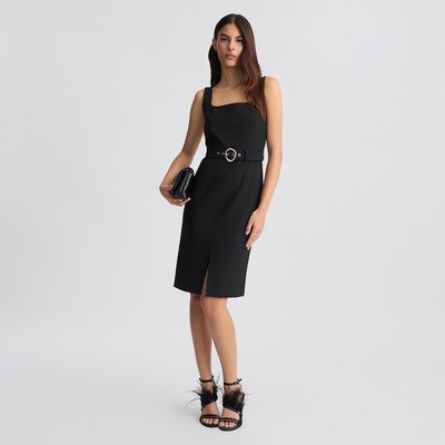 Robe fourreau bleu clair avec ceinture LIU JO