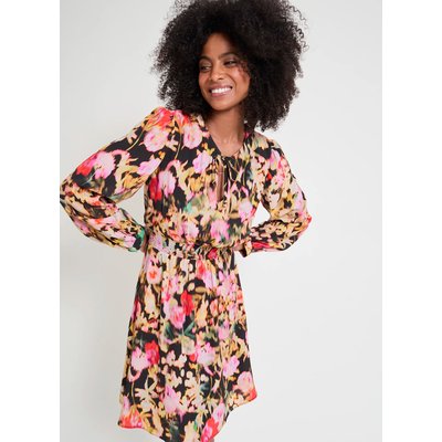 Robe trapèze à motifs col V JEHANNE NAF NAF