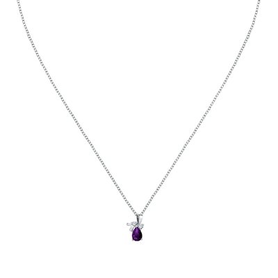 Collier en argent 925 et oxyde de zirconium CLEOR