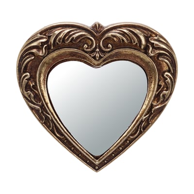 Mini miroir coeur 10x9.4cm EMDE