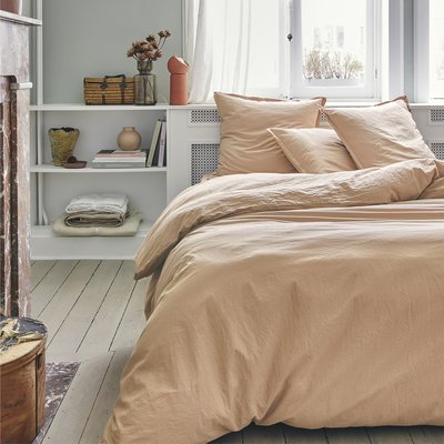 Parure de lit Housse de couette + taies carrées unie en coton, Made in France, TOUT DOUX ESSIX