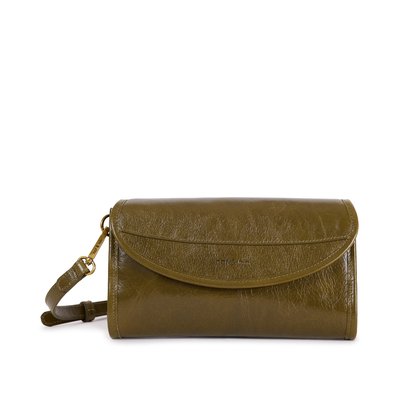 Sac à bandoulière en cuir lissebrillant  SASHA NAT & NIN
