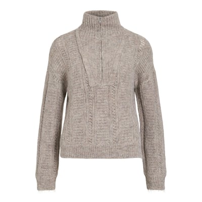 Pull manches longues demi-zippé VILA