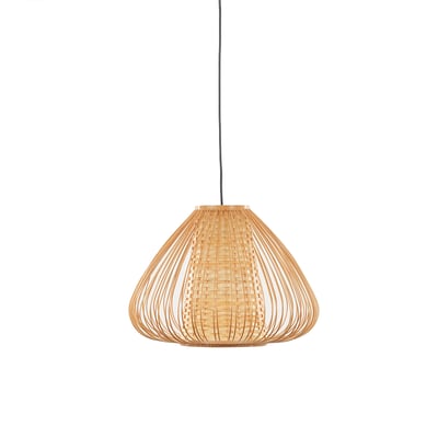 Suspension poire rotin naturel MAISON AUBERTIN