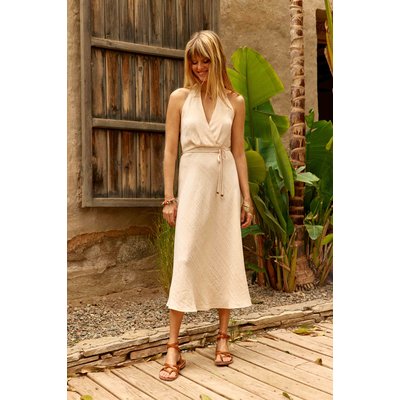 Robe longueur midi évasée uni RENNYA LA PETITE ETOILE