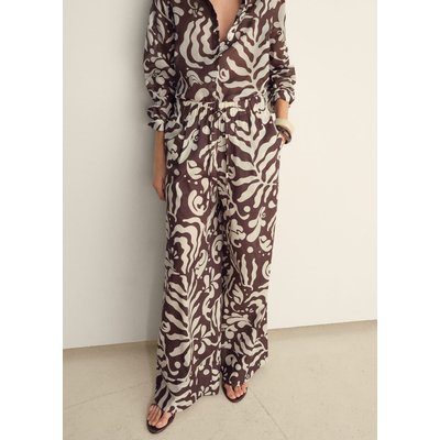 Pantalon imprimé coton MANGO