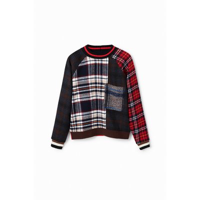 Sweat-shirt laine tartan DESIGUAL