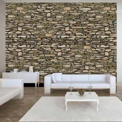 Papier peint intissé panoramique Stone wall EDEN