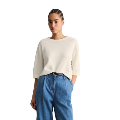 Pull ample en fil de coton compact MARC O’POLO DENIM