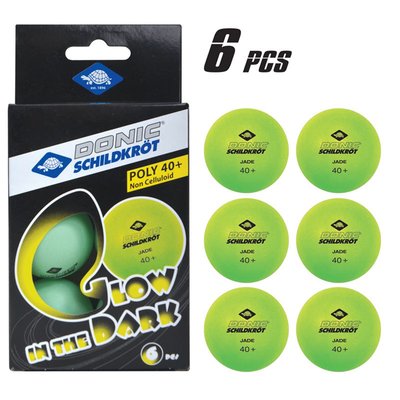 Donic-Schildkröt boîte de 6 balles de tennis de table vert fluo MTS SPORTARTIKEL
