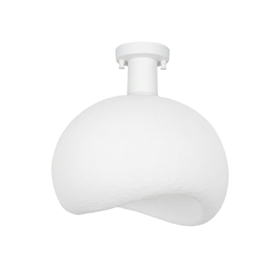 Plafonnier blanc design organique 34 cm NOXIS PIER IMPORT
