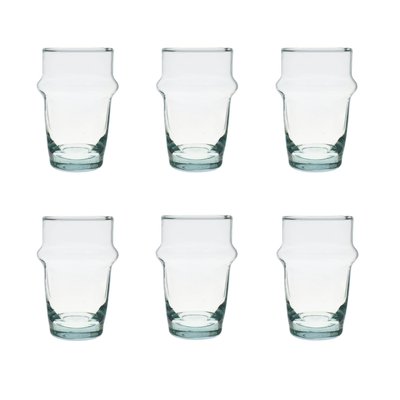 Lot de 6 gobelets en verre recyclé 15cl, BELDI NOVASTYL