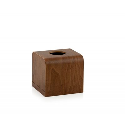 Boîte à Mouchoirs Carrée en Bois de Noyer WADIGA