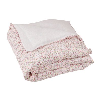 Housse de couette  en Gaze de coton fleuri - LAURE TRADITION DES VOSGES