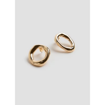 Boucles d'oreilles rondes relief MANGO