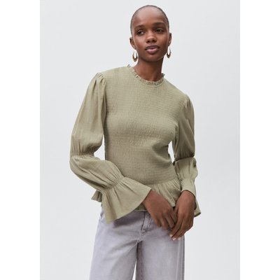 Blouse froncée volants MANGO TEEN
