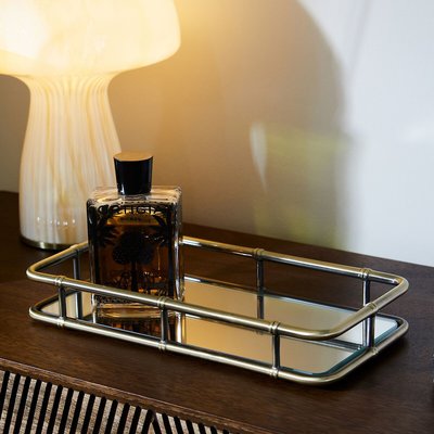 Bamboo Mirror Tray in Brass ROCKETT ST GEORGE