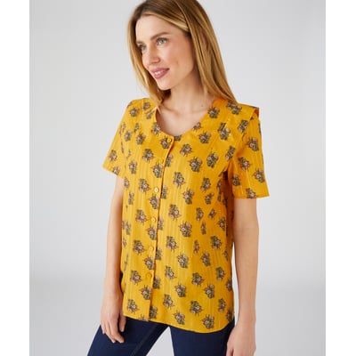 Chemisier coton rayures brillantes DAMART