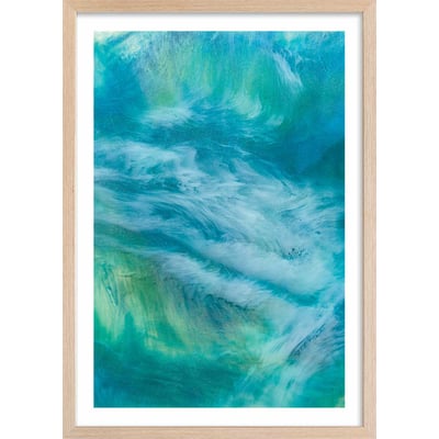 Poster bleu nebuleux HEXOA