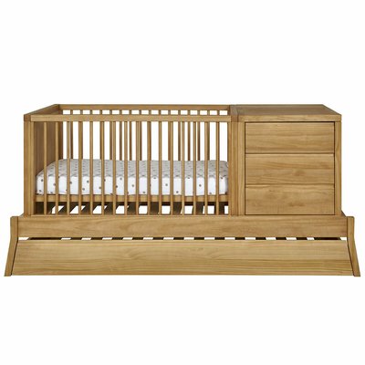 Lit évolutif bébé avec tiroir et matelas Bois massif  SYA AKITEN RETAIL