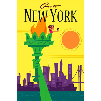 Tableau voyage à new york HEXOA