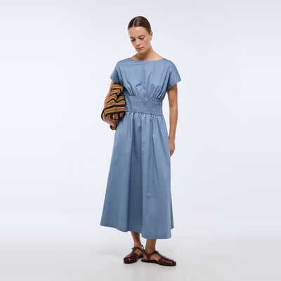 Robe midi cintrée en coton BIO GOTS MONOPRIX