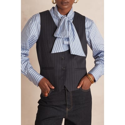 Gilet de tailleur sans manches ABEL rayée Maison 123