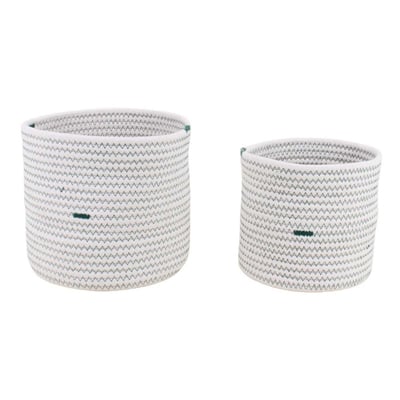 Lot de 2 paniers en corde AZAO