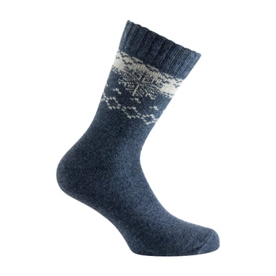 Mi-chaussettes en laine Flocon jacquard KINDY