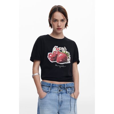 T-shirt logo fruits DESIGUAL