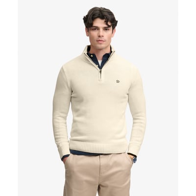 Pull Maille Demi-Zip Coupe Ajustée SUPERDRY
