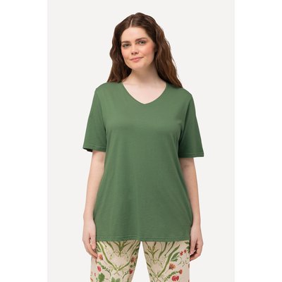 T-shirt de pyjama avec col V et ULLA POPKEN
