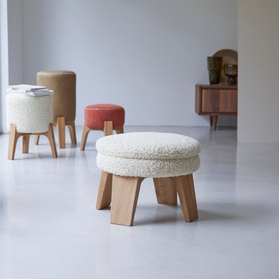 Pouf Himalaya en chêne massif MATTAK TIKAMOON
