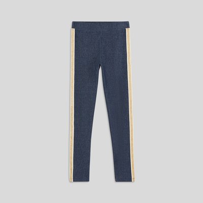 Jegging bandes paillettes contenant du coton BIO, certifié OEKO-TEX MONOPRIX KIDS