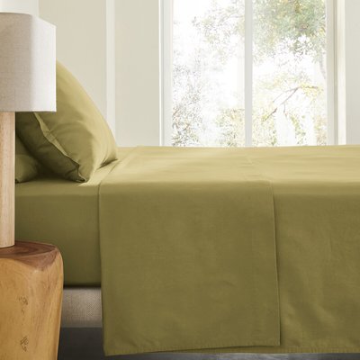 Drap plat en satin de coton lavé, Saria AM.PM