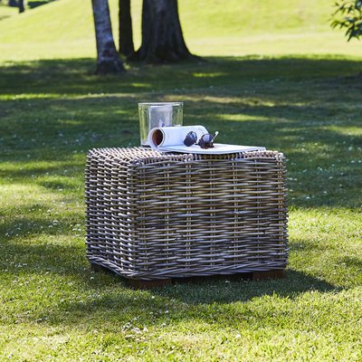 Table basse carré en kubu naturel  MUSA BERAH GETAH