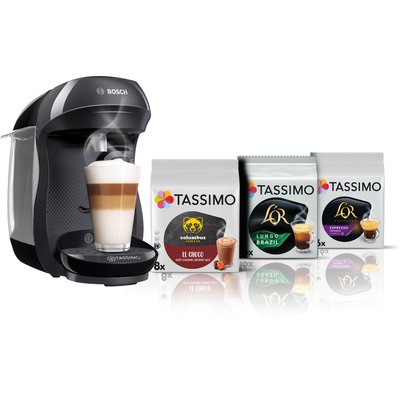Tassimo TAS102EC6  Happy Noir + 3 packs de T- Di BOSCH