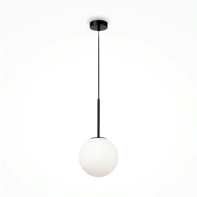 Suspension globe noire - verre dépoli 20 cm DELTONA PIER IMPORT