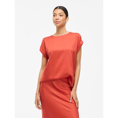 T-shirt satiné, col rond VILA