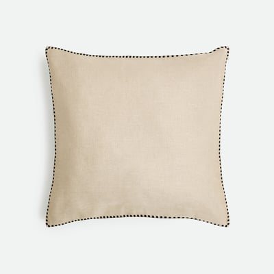Housse de coussin unie, en lin, ELBA LA REDOUTE INTERIEURS