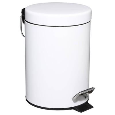 Poubelle salle de bain 3L en acier avec pédale et seau amovible ESSENTIEL 5FIVE SIMPLY SMART