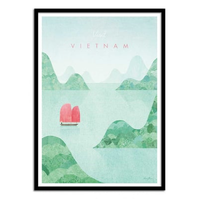 Affiche d'art - Visit Vietnam - Henry Rivers WALL EDITIONS